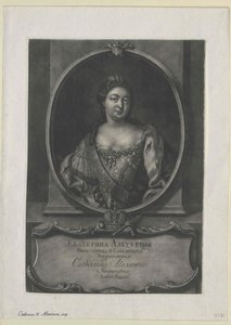 Emperatriz de Rusia Catalina I de Artist Unknown