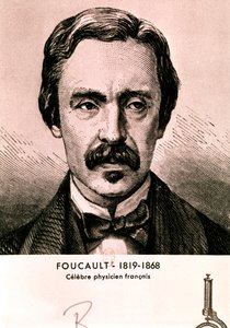 FOUCAULT Jean Bernard Leon: Retrato (aguafuerte) de Artist Unknown