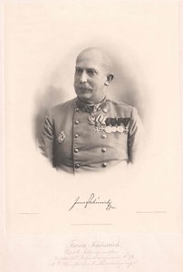 Franz Baron Schoenaich (imprimir) de Artist Unknown