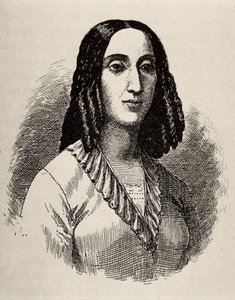 GORRITI, Juana Manuela (1818-1892), escritora argentina. Grabado.
