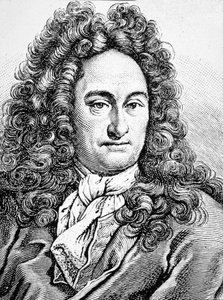 G W Leibniz Gottfried Wihlem (grabado) de Artist Unknown