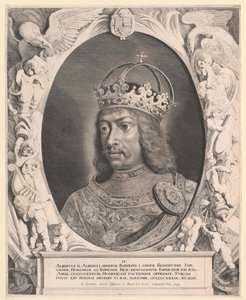 El rey alemán Alberto II (huella) de Artist Unknown