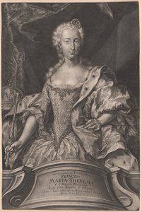 María Teresa, emperatriz del Sacro Imperio Romano Germánico de Artist Unknown