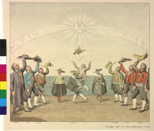 Homenaje de los tiroleses al emperador Francisco I