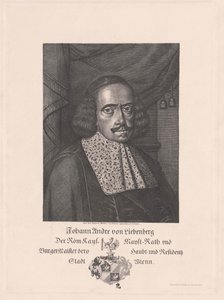 Johann Andreas von Liebenberg (imprimir) de Artist Unknown