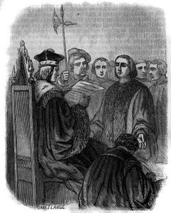 Sentencia de Jacques Coeur, empresario francés detenido por prevaricación en 1451, condenado a prisión y confiscados sus bienes.
