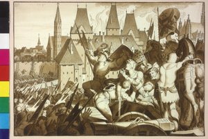 El rey Maximiliano I conquista de nuevo Viena y el castillo de sus antepasados
