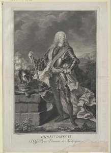 Rey de Dinamarca Christian VI de Artist Unknown