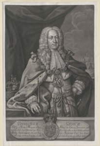 Rey de Inglaterra elector de Hannover Jorge II de Artist Unknown