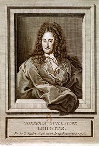 LEIBNITZ Gottfried Wilhelm von: Retrato (aguafuerte) de Artist Unknown