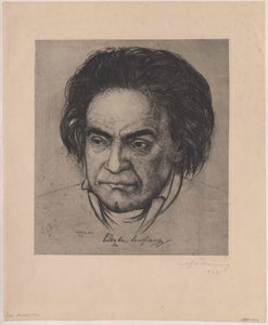 Ludwig van Beethoven (huella) de Artist Unknown