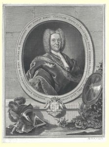 Nikolaus Bartholomew Barón von Danckelmann (huella) de Artist Unknown