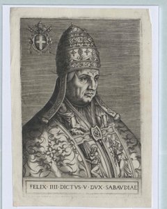 Papa Félix IV (imprimir) de Artist Unknown