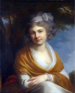Retrato de la condesa Natalia Alexandrovna Suvorova (1775-1844), casada con el conde Nikolay Zubov (óleo sobre lienzo)