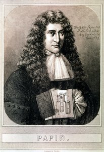 Retrato de Denis Papin (aguafuerte) de Artist Unknown