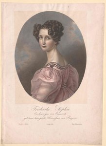 Princesa de Bayern-Zweyb.-Birkenfeld Sofía (impresión) de Artist Unknown