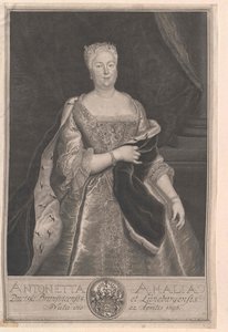 Princesa de Brunswick-Wolfenbuettel Antoinette Amalie de Artist Unknown