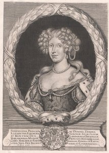 Princesa de Brunswick-Wolfenbuettel Elisabeth Eleanor (imprimir) de Artist Unknown