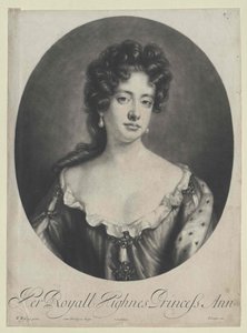 Reina de Inglaterra Ana (impresión) de Artist Unknown