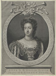 Reina de Inglaterra Ana (impresión) de Artist Unknown