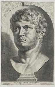 El emperador romano Nerón (huella)