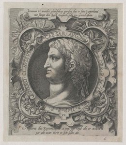 El emperador romano Nerón (huella)