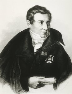 SCHLEGEL, August Wilhelm von (1767-1845). Teórico alemán del Romanticismo. Litografía.