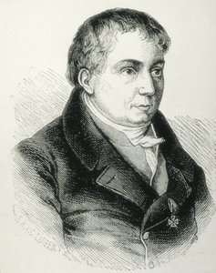 SCHLEGEL, Friedrich von (1772-1829). Poeta, crítico y erudito alemán. Líder crítico del Romanticismo alemán. Grabado de Artist Unknown