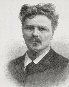 STRINDBERG, August (1849-1912). Retrato de August Strindberg. Grabado. de Artist Unknown