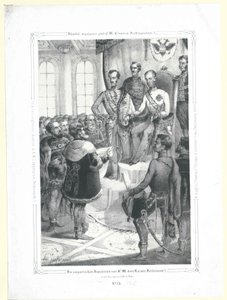 Los diputados húngaros ante Sir M. el emperador Fernando I en la semana de marzo de 1848