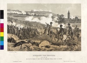 La batalla de Custozza del 24. de junio de 1866
