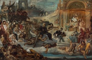 La apoteosis de Victor Hugo (óleo sobre lienzo)
