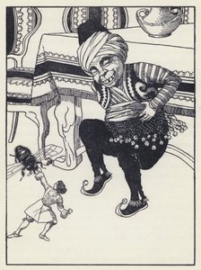 Ilustración para Los viajes de Gulliver de Jonathan Swift de Artus Scheiner