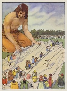 Ilustración para Los viajes de Gulliver de Jonathan Swift de Artus Scheiner
