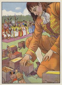 Ilustración de Los viajes de Gulliver de Jonathan Swift de Artus Scheiner