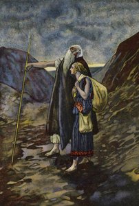 El ciego Edipo siendo guiado por su hija Antígona de Artus Scheiner
