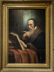 Retrato de Juan Calvino, escritor, teólogo y pastor francés durante la Reforma Protestante - pintura de Ary Scheffer. Museo de la vida romántica - París