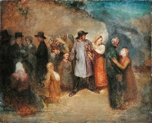 Escena de un éxodo de Ary Scheffer