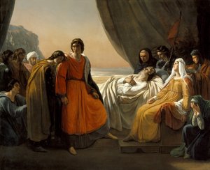 La muerte de San Luis, c. 1817 de Ary Scheffer