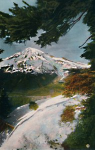 Monte Tacoma desde Eagle Peak, Washington, c1916 de Asahel Curtis