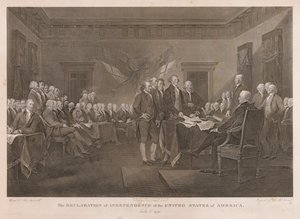 Firma de la Declaración de Independencia de Asher Brown Durand