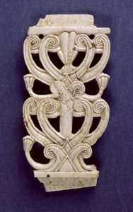 Fragmento de palmeta de Fort Shalmaneser, Nimrud, siglo VIII a.C. de Assyrian School