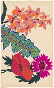 Diseño para bordar hojas y flores de Atelier Martine