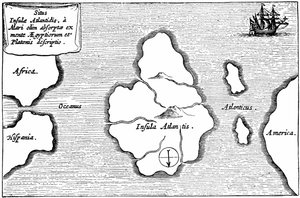 Mapa de la Atlántida, de 