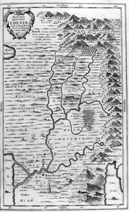 Mapa del Jardín del Edén, 1675 de Athanasius Kircher