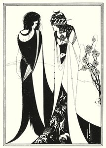 Juan y Salomé (grabado) de Aubrey (after) Beardsley
