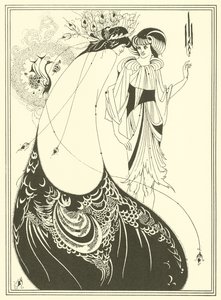 La falda del pavo real de Aubrey (after) Beardsley