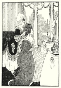 El tocador (grabado) de Aubrey (after) Beardsley
