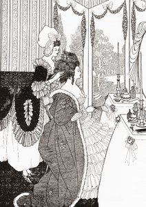 El tocador después de Aubrey Beardsley. De Illustrierte Sittengeschichte vom Mittelalter bis zur Gegenwart por Eduard Fuchs, publicado en 1909. de Aubrey (after) Beardsley