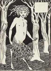 Un fauno, 1880s de Aubrey Beardsley